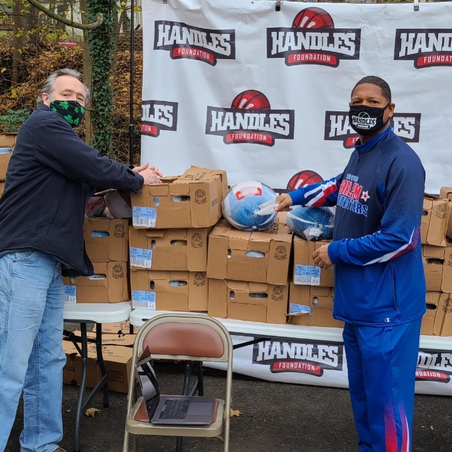 Loading the turkeys